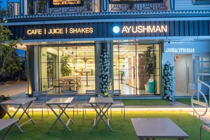 Ayushman cafe storefront furniture
