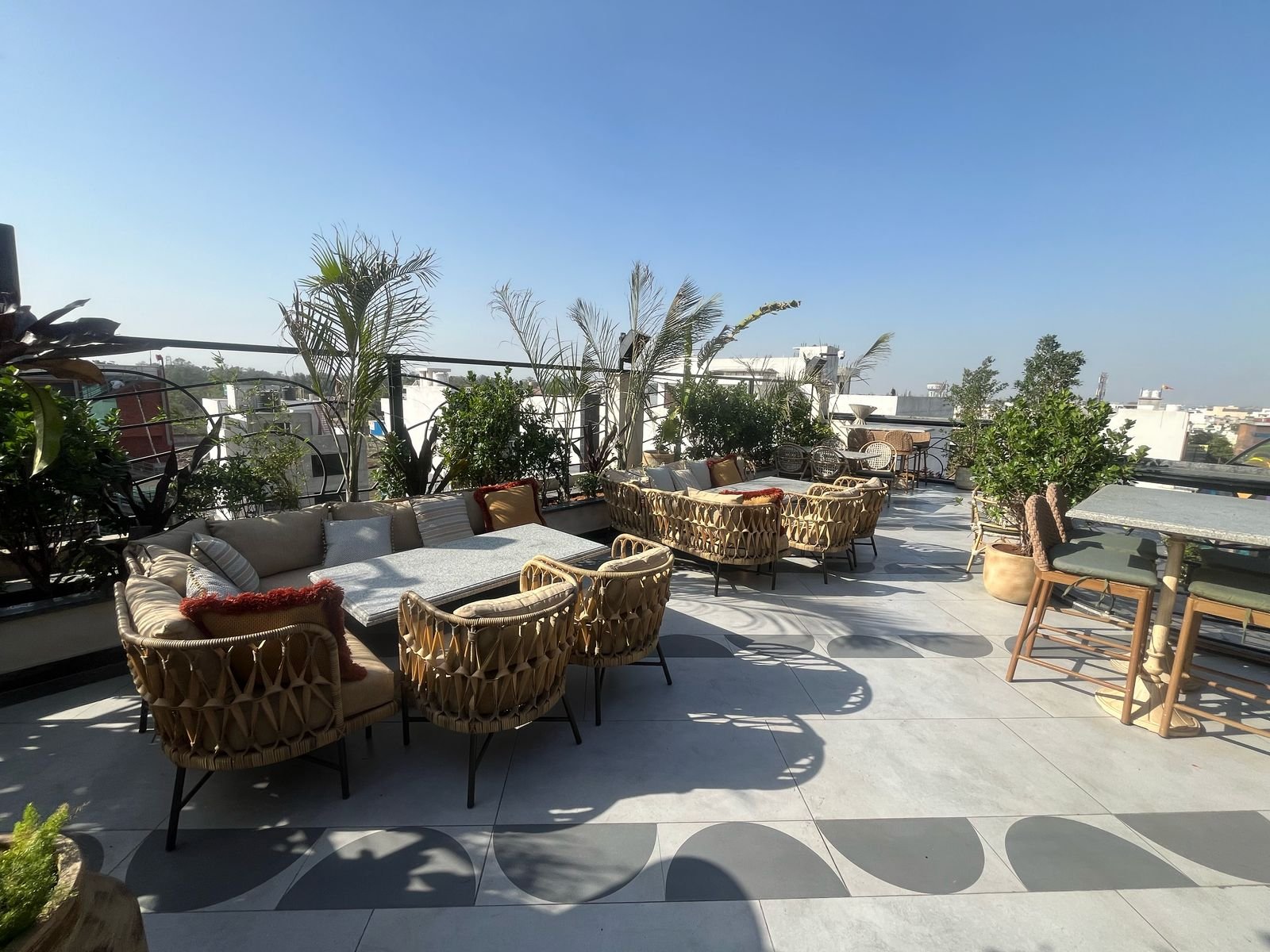 Molecule rooftop sofa and bar seating, Meerut